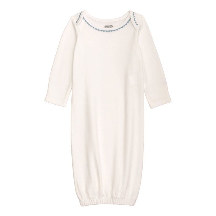 Blue Crochet Trim Gown