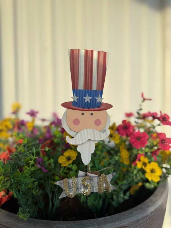 Uncle Sam Plant Stake