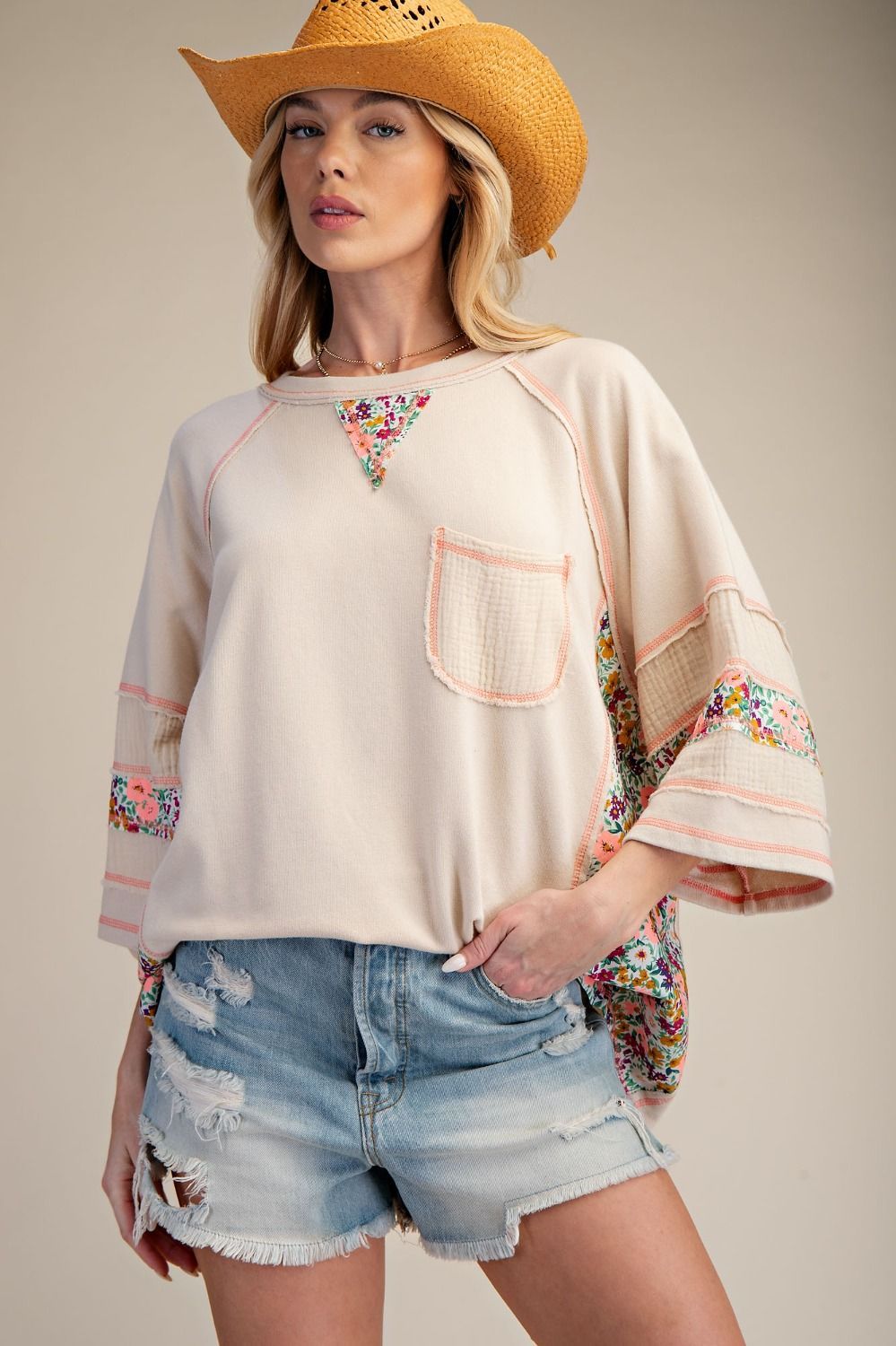 Blush Floral Top