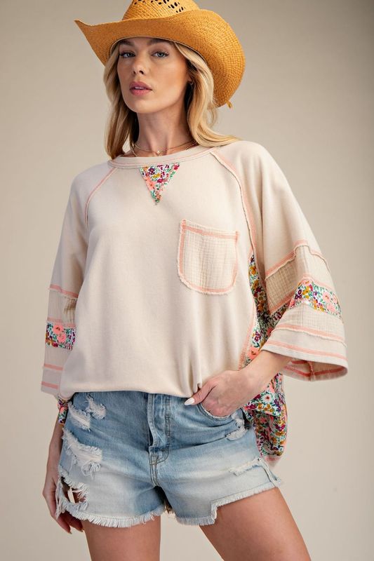 Blush Floral Top