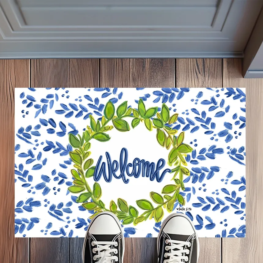 VG Willow &amp; Green Welcome Rug Floormat