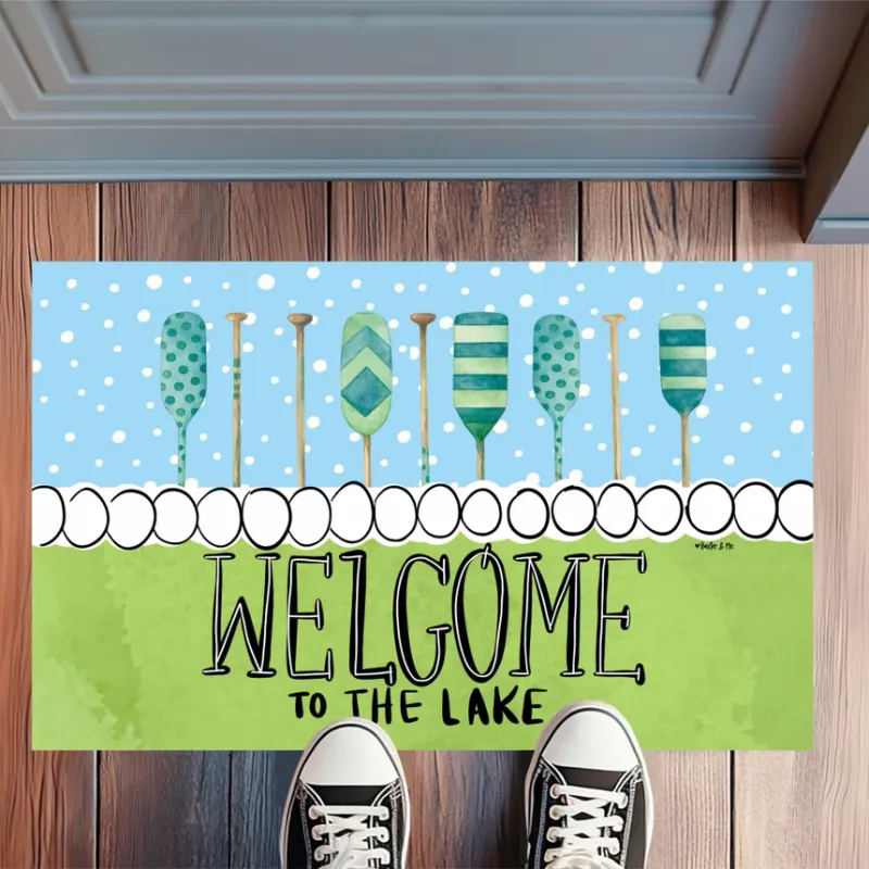 VG Paddles Welcome to The Lake Rug Floormat