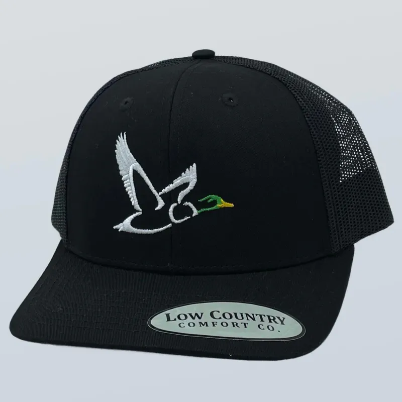 Flying Mallard Hat-Black