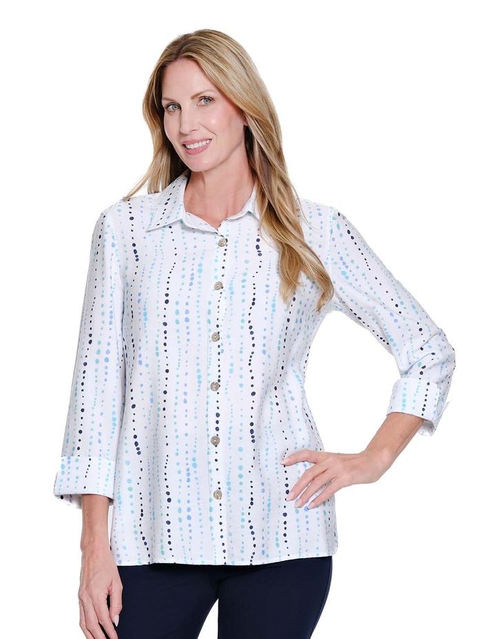 Dot Multi Button Front Shirt