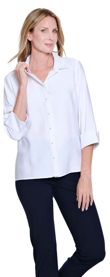 White Shirt W/Embellishment