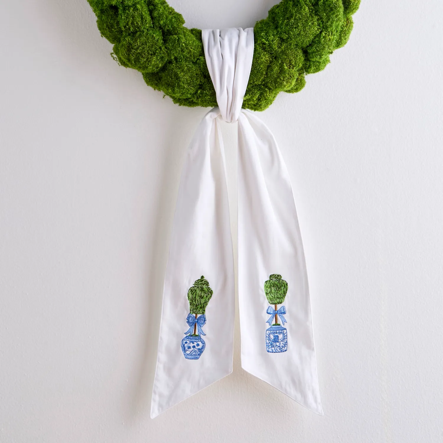 60" Topiaries Wreath Sash