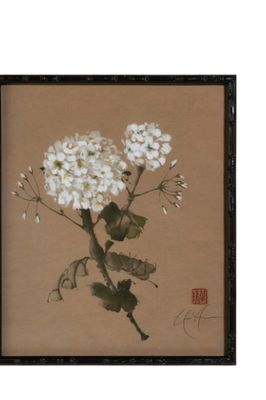 24" Perennial Geranium Grace Framed Wall Art