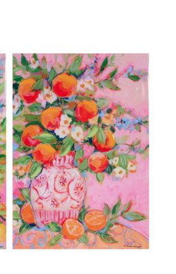 18" Orange Citrus Arrangment Wall Art