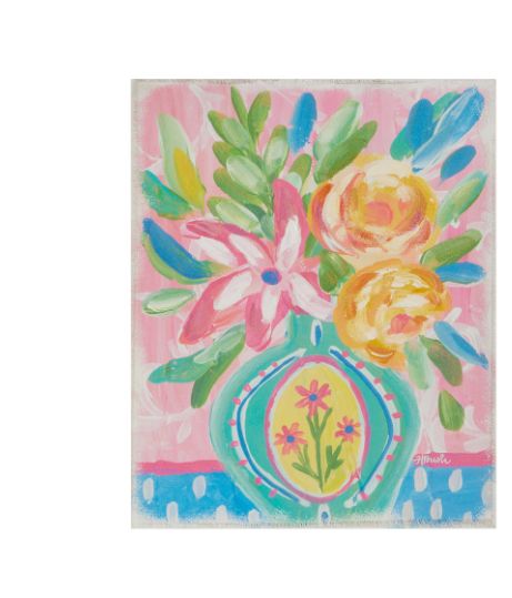 24" Floral Whimsey Pink Print