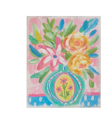 24" Floral Whimsey Pink Print