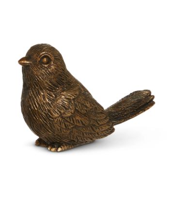 4.5" Antique Gold Birds 2