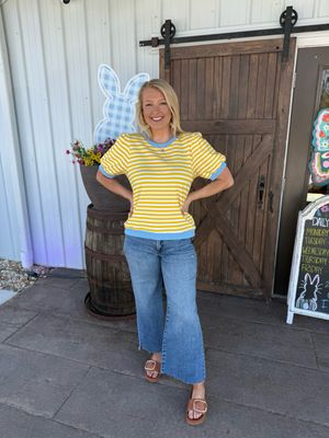 CH Lemon Drop Stripe Top