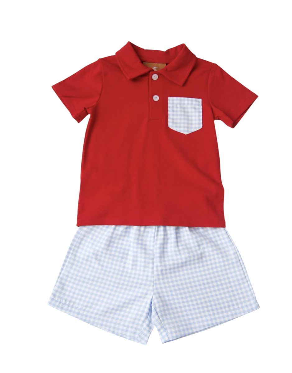 CH Myles Short Set-Red/Blue