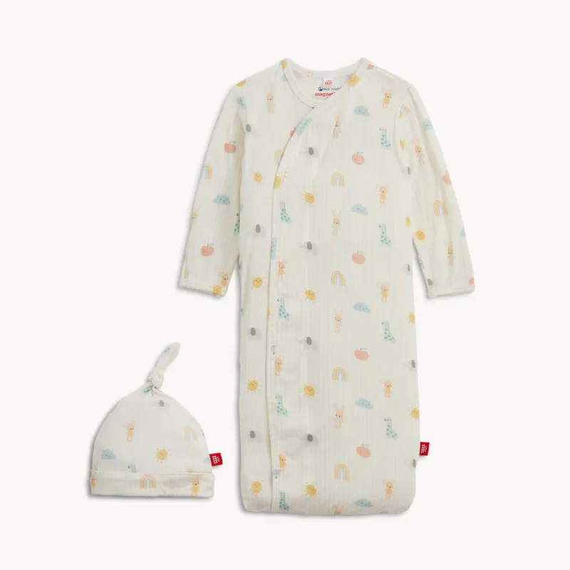 CH Lullaby Sky Pink Gown + Hat Set