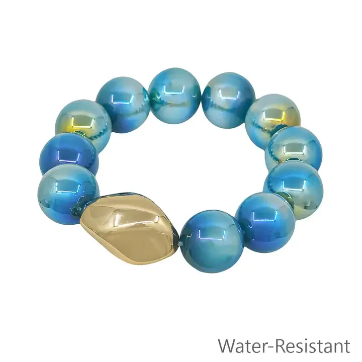 VG Chunky Blue Beaded Bracelet