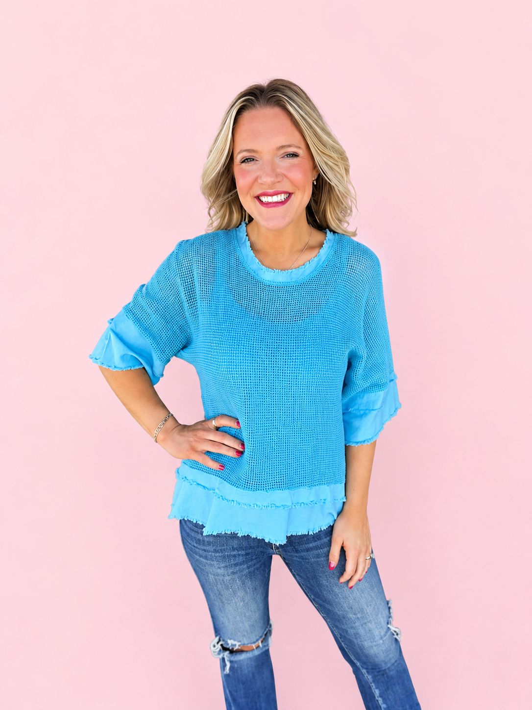 VG Turquoise Mesh Top W/Tank