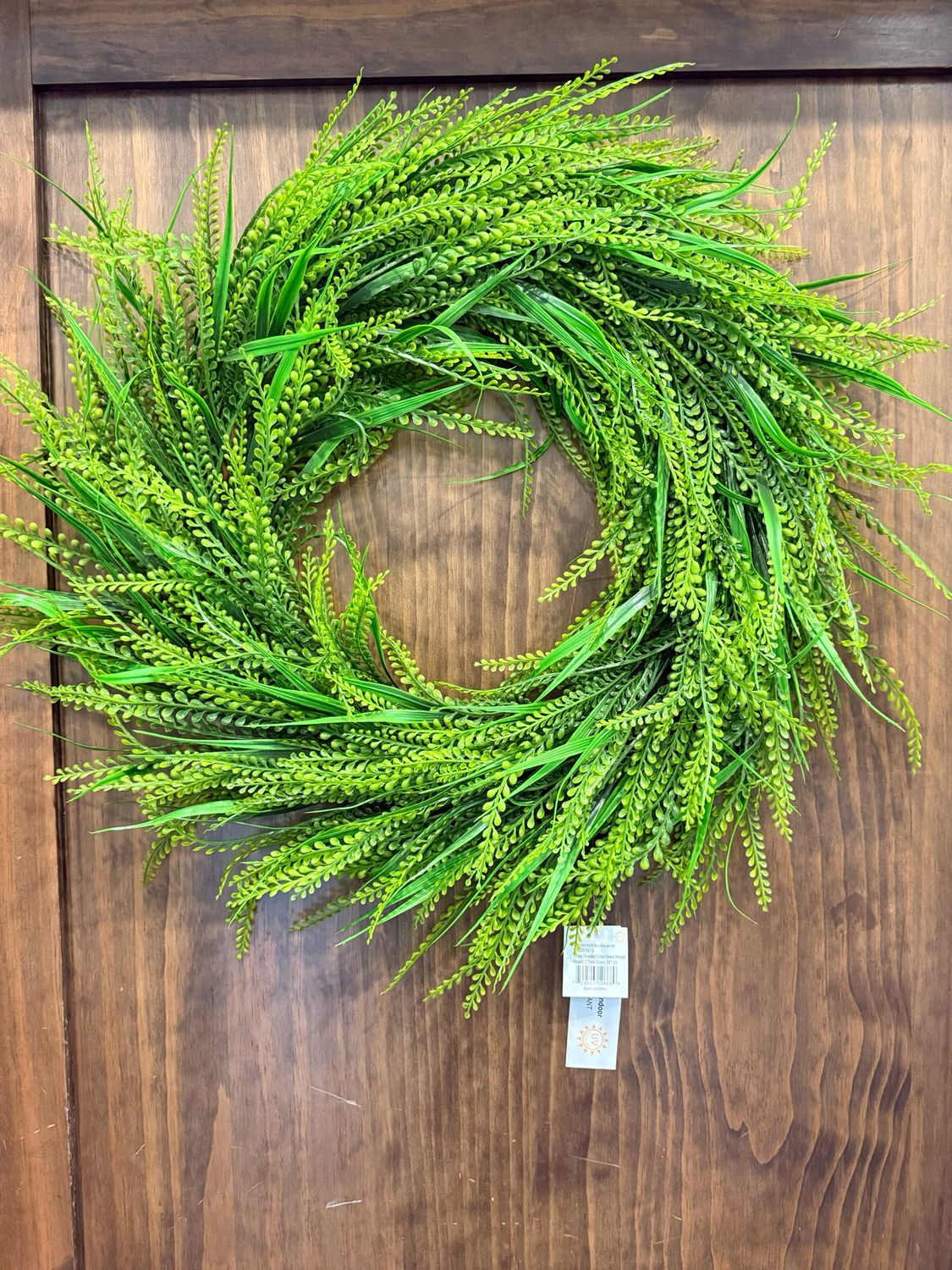 VG Beaded Grass/Blade Wreath 24"