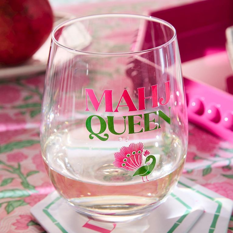 VG Mahj Queen Stemless Wine