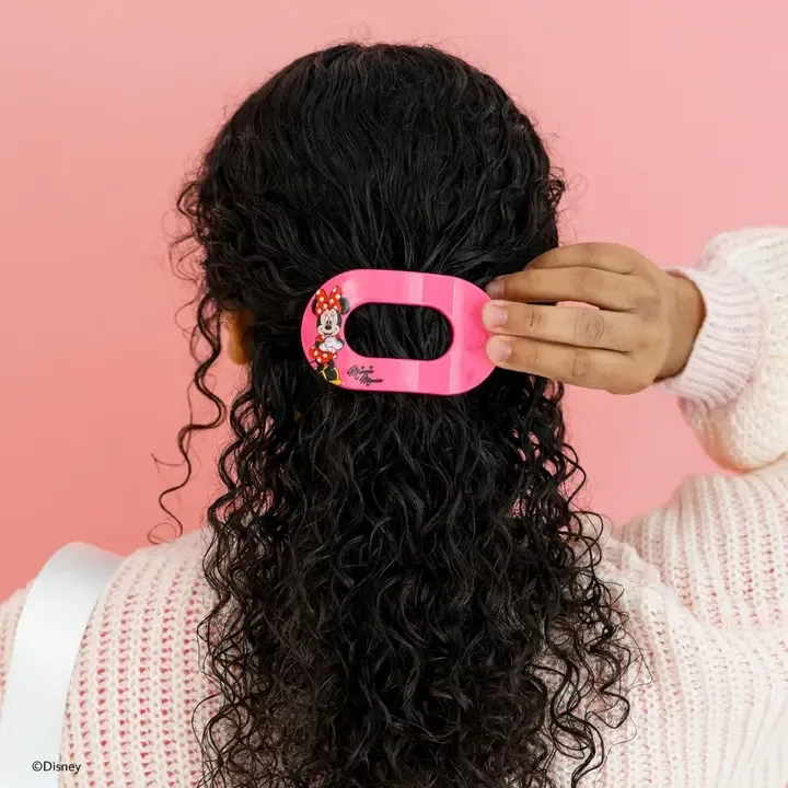 Minnie Mouse Med Flat Round Clip