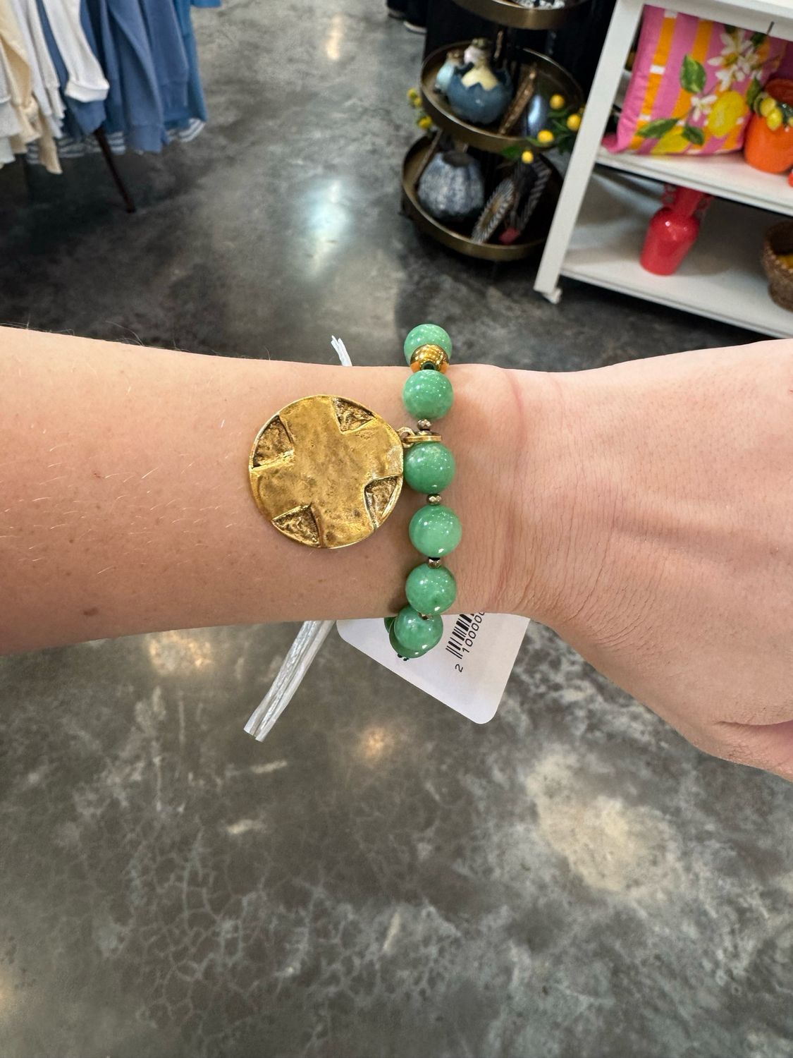 VG Lord's Prayer Bracelet-Green