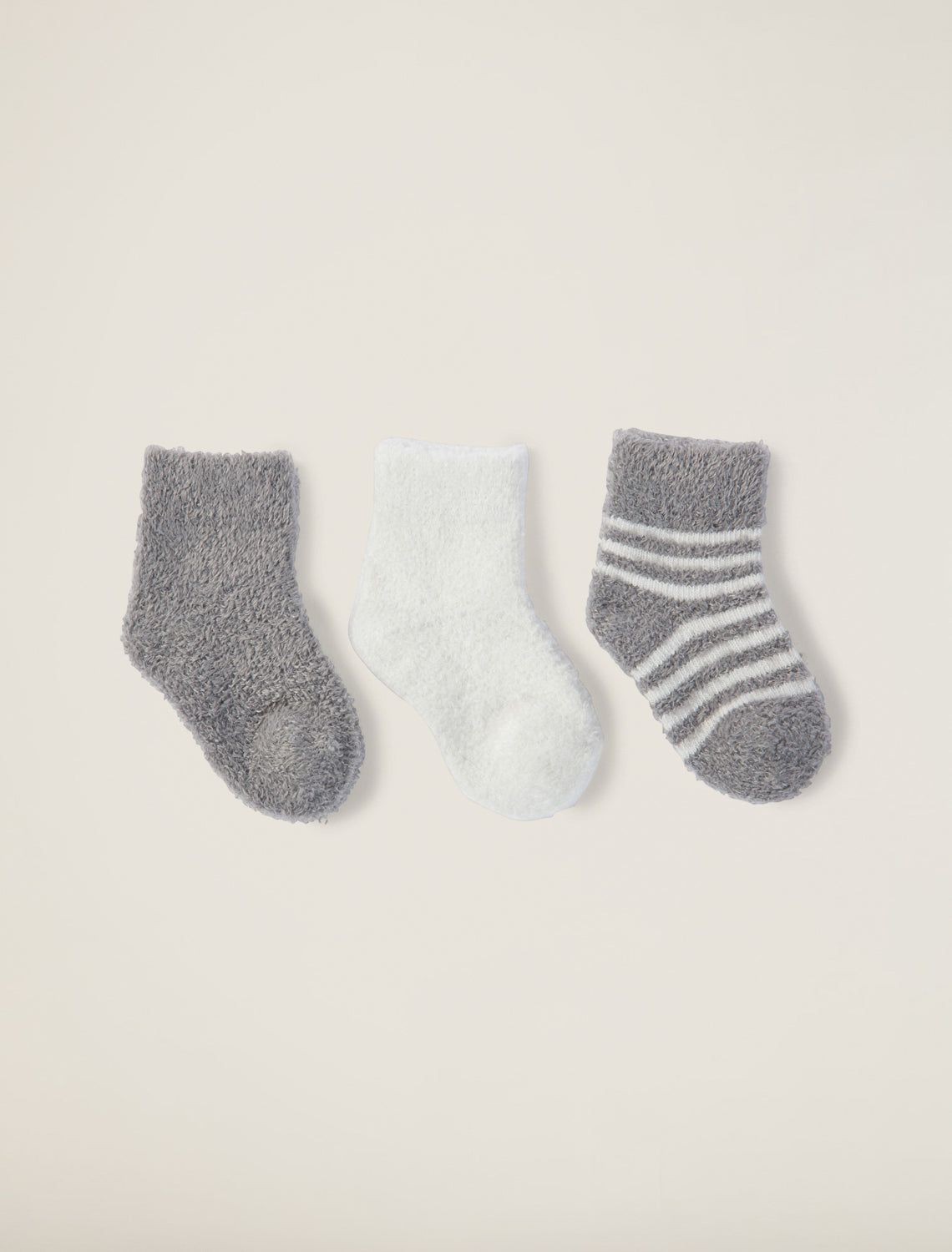 CCL Infant Socks 3 Pack-Pewter Pearl