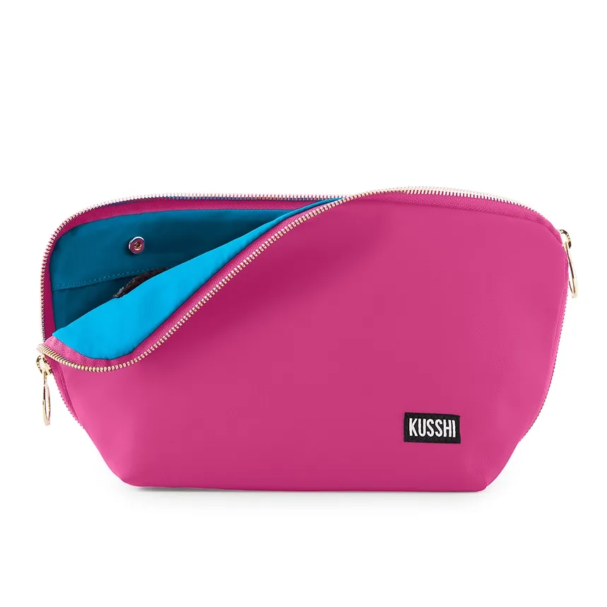 VG Signature Makeup Bag-Pink/Teal