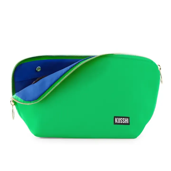 VG Signature Makup Bag-Green/Navy
