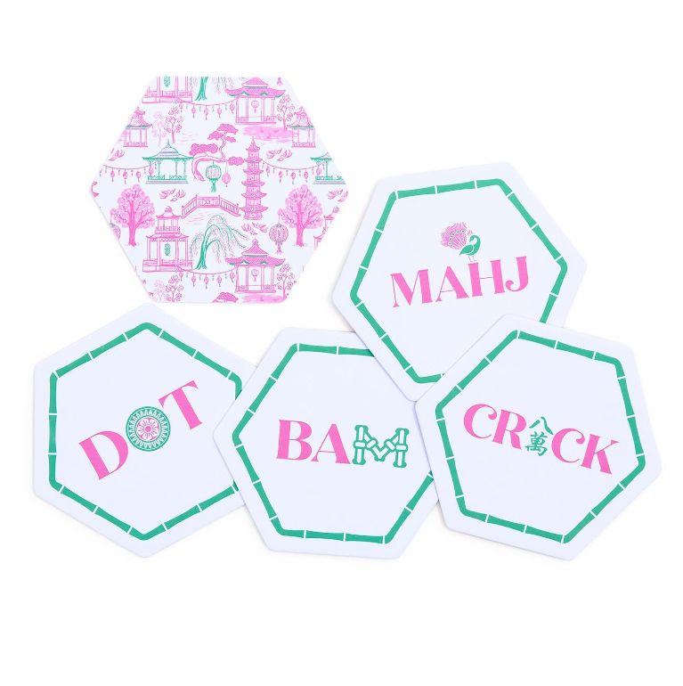 VG Let's Mahj Set of 24 Paper Coasters