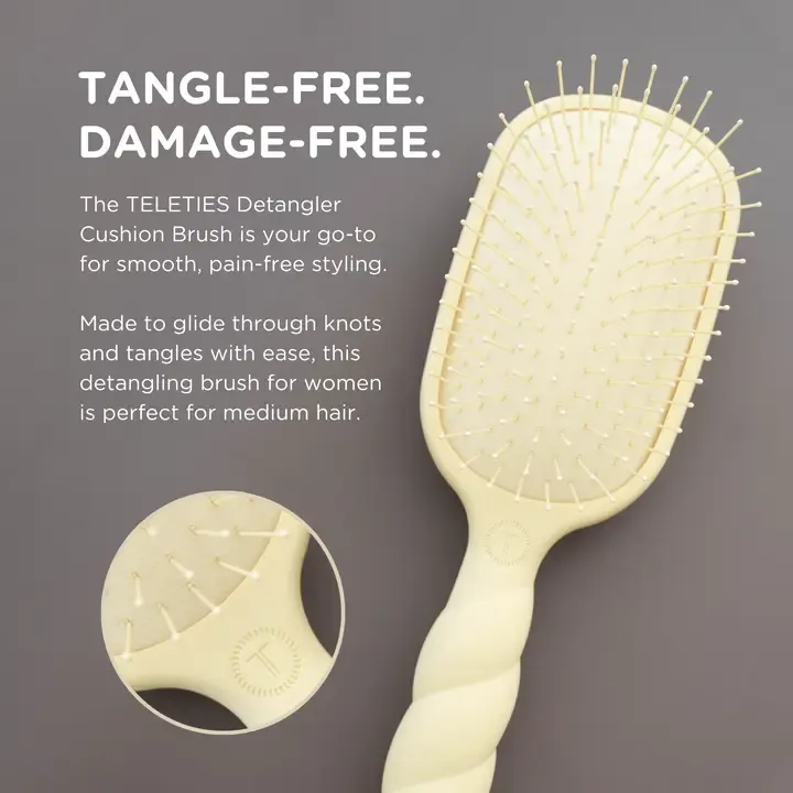 Detangler Hair Brush for Medium Hair-Tan