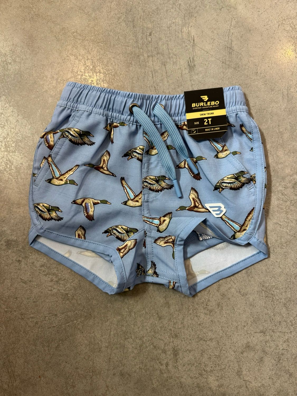 Youth Jumbo Mallard Blue Swim Trunk