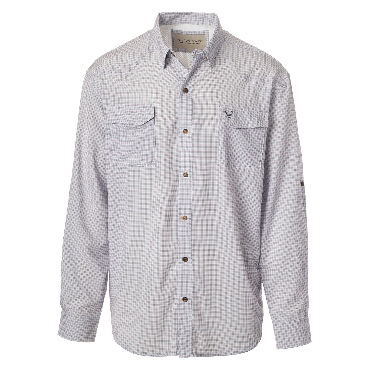 Clouddrift Button Down-Pink/Grey