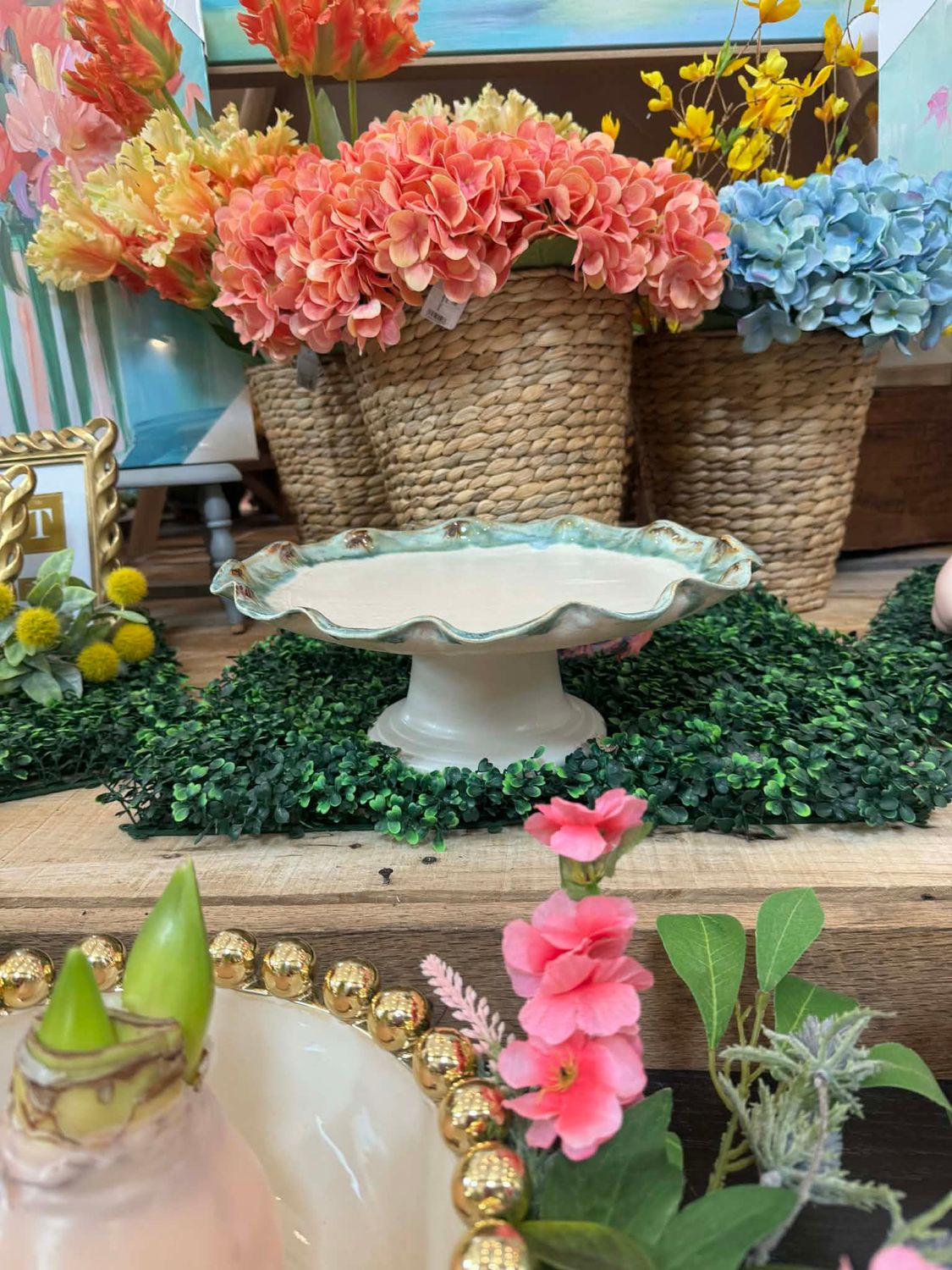 VG Cake Plate-Sea Salt