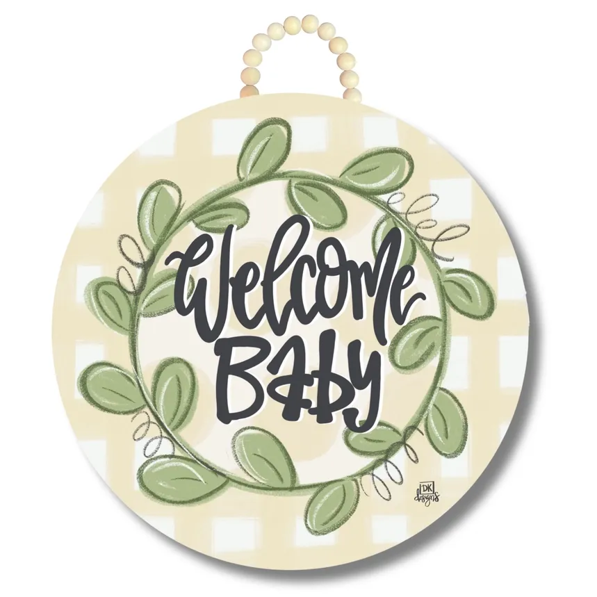 Welcome Baby Door Hanger