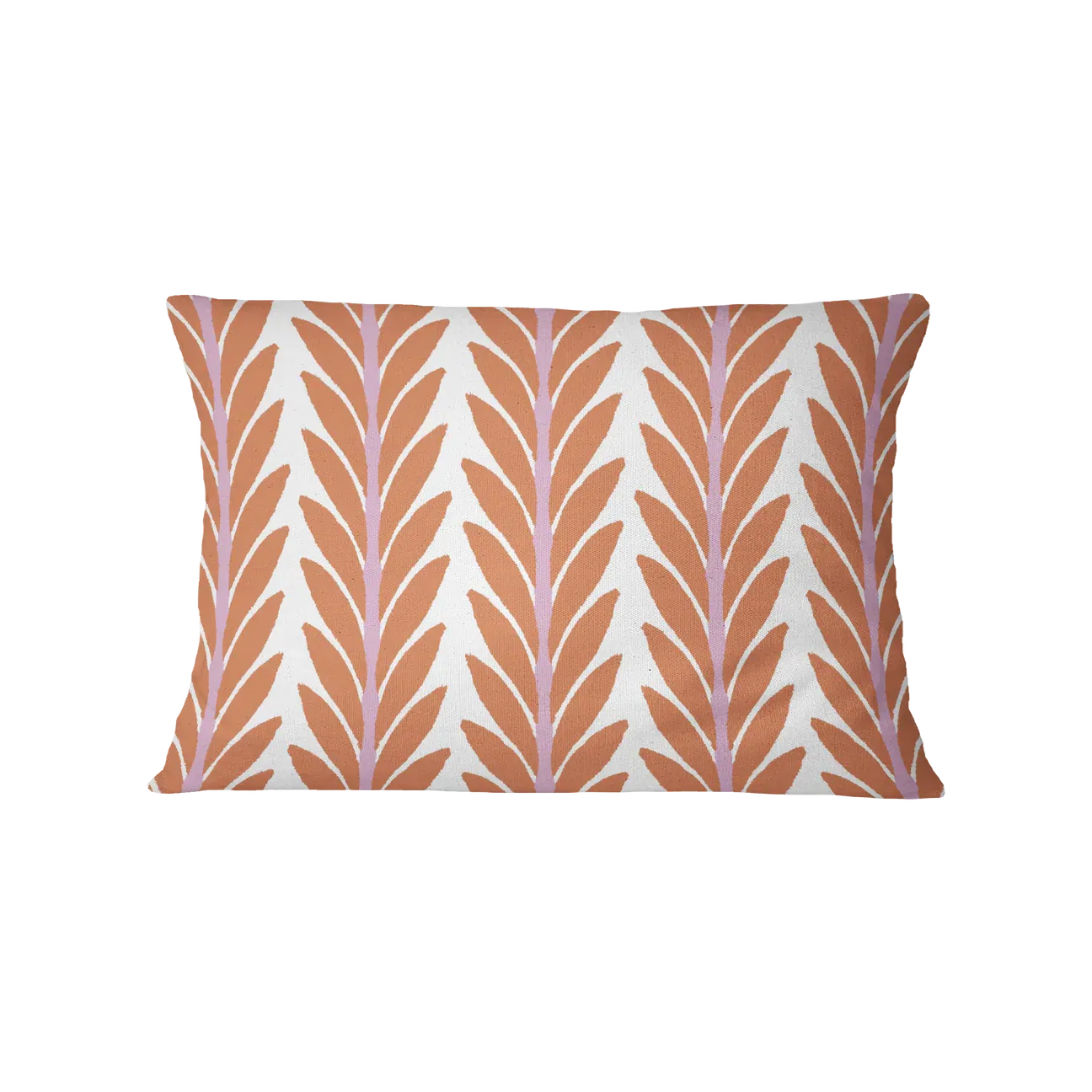 VG Frond Orange Outdoor Pillow 14x20