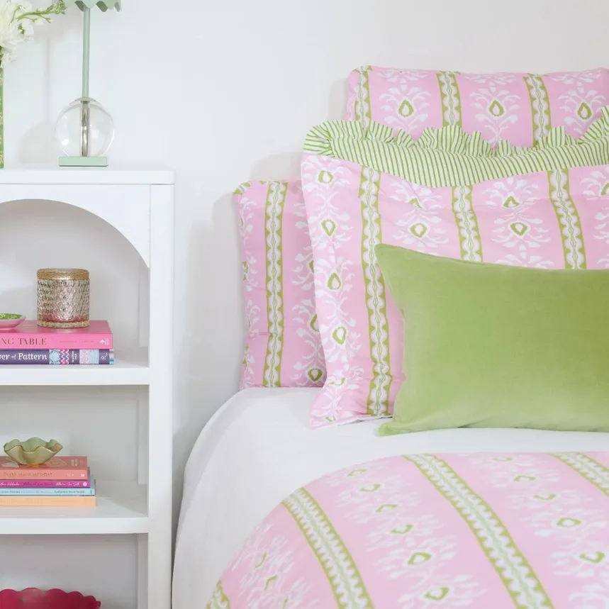 VG Headboard-Rosemary Stripe Pink