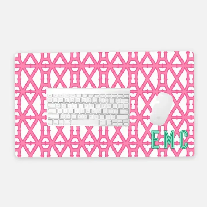 Bamboo Pink Desk Mat