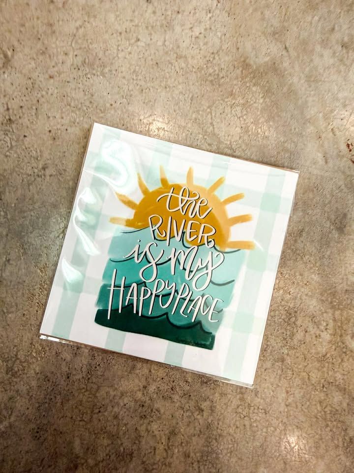 4x4 Print Insert-River is My Happy Place