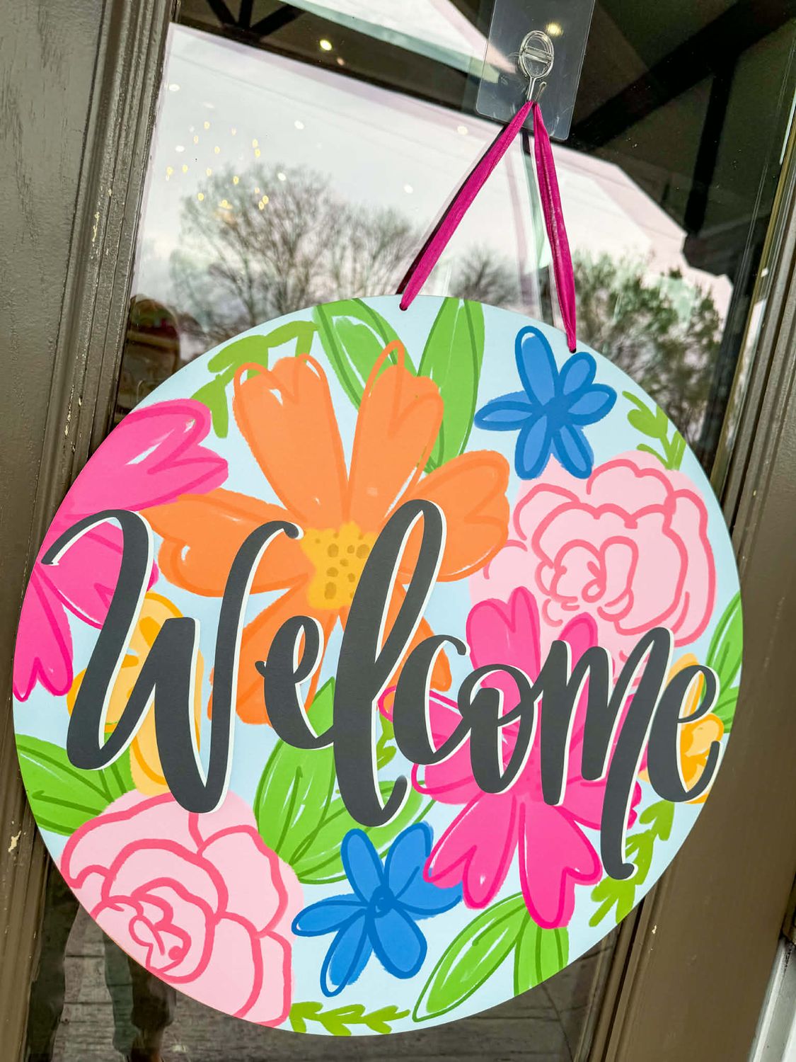 Welcome Multicolor Hanger