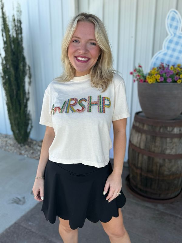 VG Black Scallop Skort