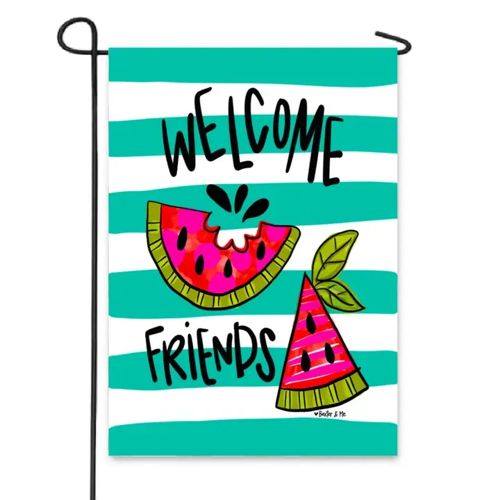 VG Watermelon Friends Garden Flag