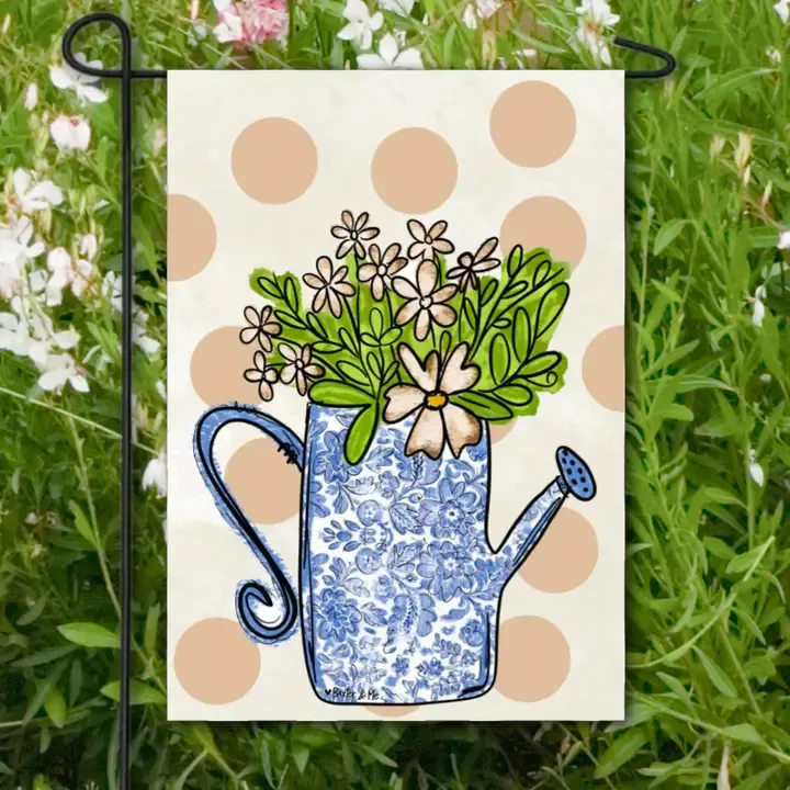 VG Home Sweet Home Watering Can Flag