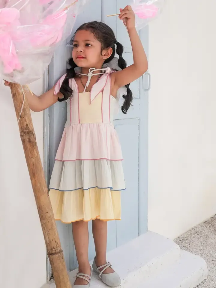 CH Pastel Stripe Girl Dress
