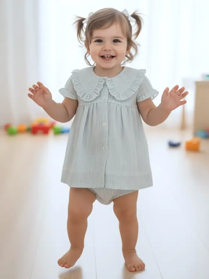 CH Blue Stripe Baby Set