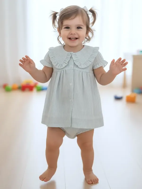 CH Blue Stripe Baby Set