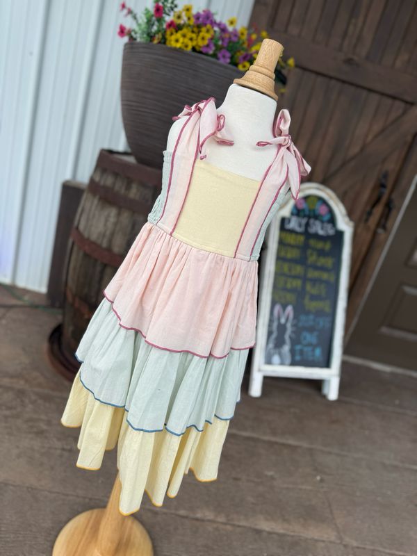 CH Pastel Tier Youth Dress