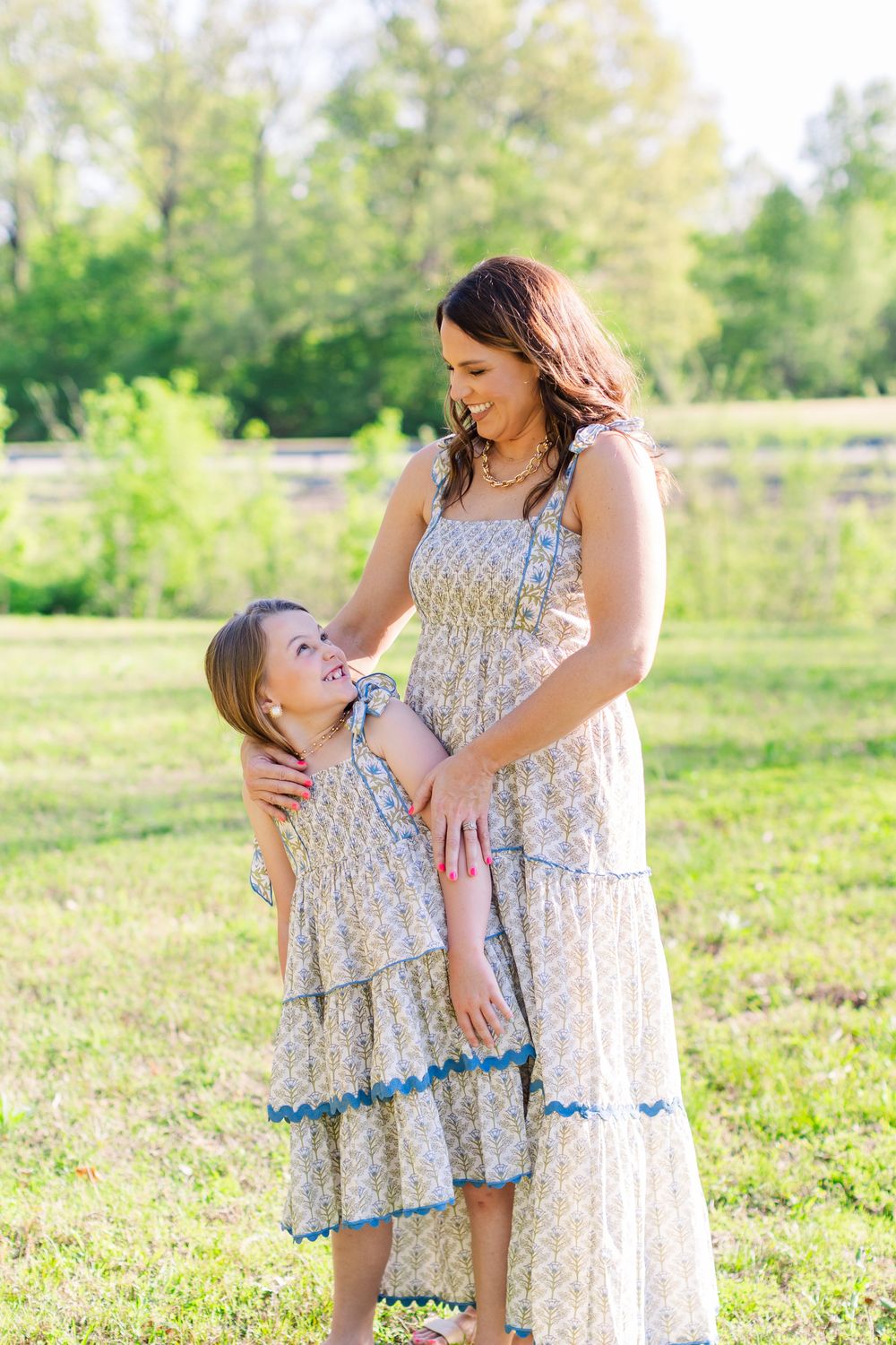 CH Blue Floral Mom Dress