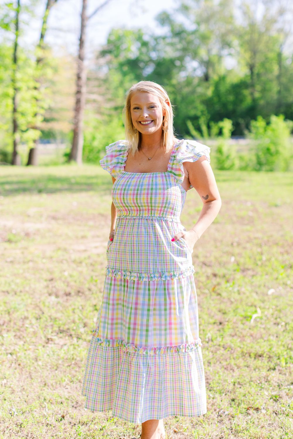 Soft Days Plaid Dress
