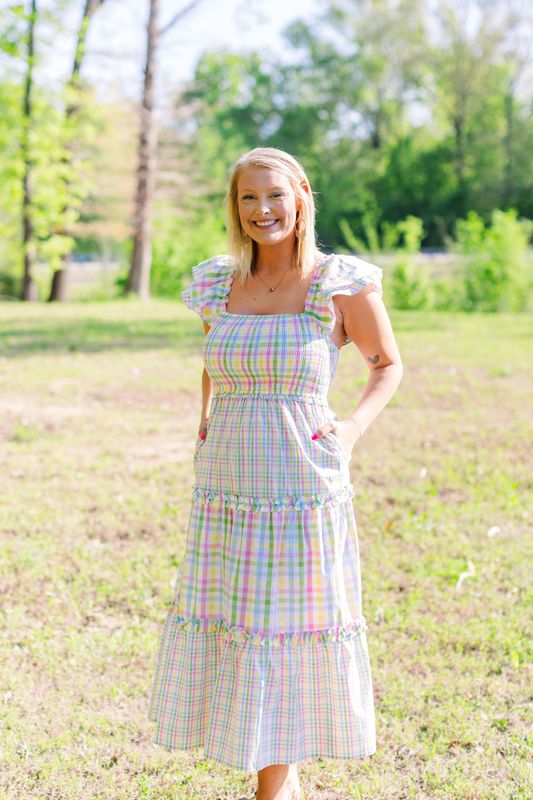 Soft Days Plaid Dress