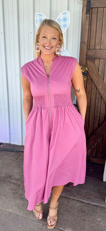 Josie Mauve Midi Dress