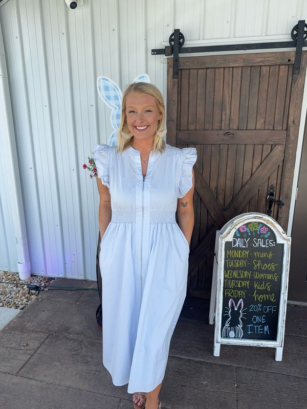 Cameron Lt. Blue Midi